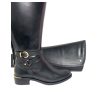 Carmela 162020 Botas Montar Piel Negra Hebilla Mujeres