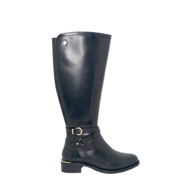 Carmela 162020 Botas Montar Piel Negra Hebilla Mujeres