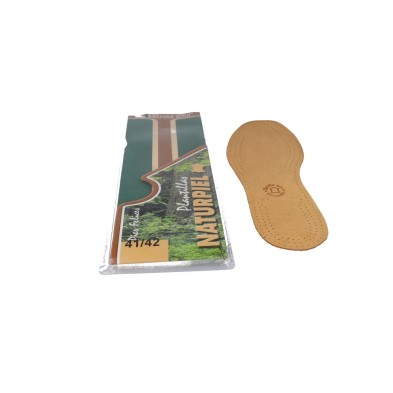 Sottopiedi Naturali in Pelle con Fascia Blu – Comfort e Traspirazione