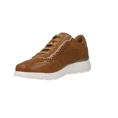 Carmela 163211 – Baskets Femme en Cuir Perforé