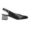 Barminton 6032 – Slingback Damen mit mittlerem geometrischen Absatz