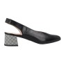 Barminton 6032 – Slingback Donna con Tacco Medio Geometrico