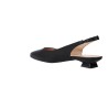 Barminton 16075 Damen Slingback Ballerinas Leder