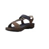 Walk & Fly 3861-46200 Damen Komfort Sandalen aus Leder mit Klettverschluss