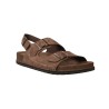 Walk & Fly Fianchi 7447-51050 Herren Bio-Sandalen aus Leder mit Dreifachschnalle