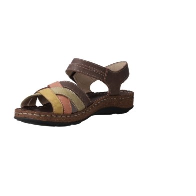 Walk & Fly Icarus 3861 Sandales bio femme cuir à velcro
