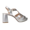 Patricia Miller 7077 Damen Sandalen mit Blockabsatz und Plateau