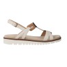 Ara 12-28136 Kent Sports Sandalias Cuña Plataforma Crema Mujer