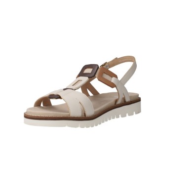 Ara 12-28136 Kent Sports Sandalias Cuña Plataforma Crema Mujer