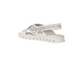 Carmela 163216 Sandalias Cuña Blanco Perforada Piel Mujer