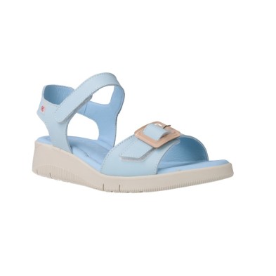 Pepe Saenz 10490 Sandales à semelle compensée avec 2 brides velcro femme