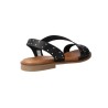 Carla Tortosa 11615 Women’s Leather Flat Sandals with Studs – Cross Strap Design