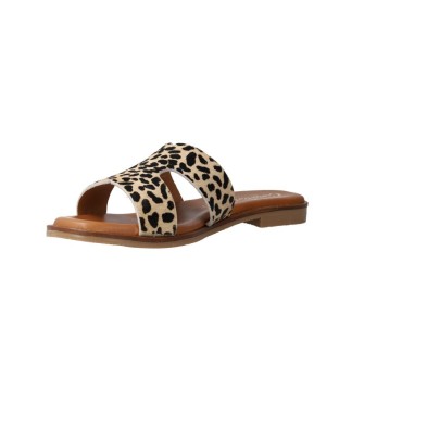 Carla Tortosa 11758 Damen Flache Ledersandalen – Minimalistisches Design