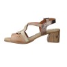 Leyland 5722 Damen Sandalen Absatz Leder Hellbeige