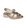 Suave 3326 Damen Sandalen Bronze Leder Plateau