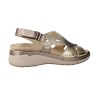Suave 3326 Bronze Leather Platform Sandals for Women