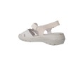 Suave 3223 Sandalias Velcro Cruzadas Plata Piel Mujer