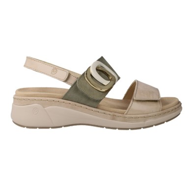 Suave 3323 Sandales Femme à Brides Vertes en Cuir