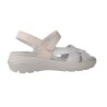 Suave 3221 Sandalias Velcro Plantilla Extraíble Plata Piel Mujer
