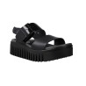 Sandali con Platform Art Brighton 1578 – Pelle Nera con Fibbia XL