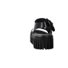 Sandali con Platform Art Brighton 1578 – Pelle Nera con Fibbia XL