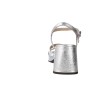Sandali con Tacco Donna Wonders G-6820 Zaida 20 — Sandalo Metallizzato con MemoryGel e Tacco a Blocco in Argento e Platino