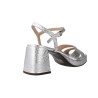 Wonders G-6820 Zaida 20 Women's Block Heel Sandals – Metallic Leather with MemoryGel