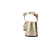 Sandales à Talon Femme Wonders G-6820 Zaida 20 — Cuir Métallisé avec MemoryGel et Talon Bloc en Argent et Platine