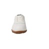 Baskets en Cuir Femme Wonders AP-2102 Nysa — Blanc Cassé & Argent avec Semelle Gomme Rétro
