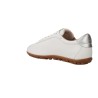 Baskets en Cuir Femme Wonders AP-2102 Nysa — Blanc Cassé & Argent avec Semelle Gomme Rétro