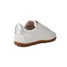 Wonders AP-2102 Nysa Women's Leather Trainers — Off-White & Silver with Retro Gum Sole