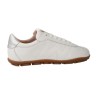Wonders AP-2102 Nysa Damen Leder-Sneaker — Off-White & Silber mit Retro-Gummisohle