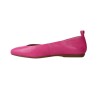Wonders A-86141 Sauvag Damen Leder-Ballerinas — Minimalistische V-Ausschnitt Slipper in Fuchsia & Schwarz