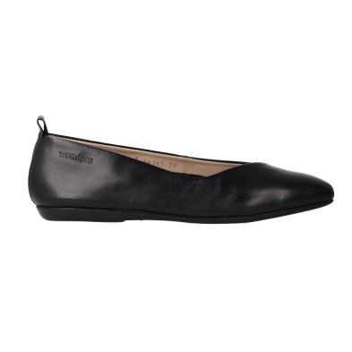 Ballerine Donna Wonders A-86141 Sauvag — Ballerina in Pelle Liscia Minimalista Fucsia e Nero