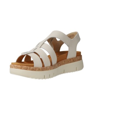 Pikolinos Palma W4N-0754 Damen Keilsandalen in Creme – Ultraleichte Ledersandalen