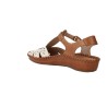 Pikolinos P. Vallarta 655-0841C1 Women’s Casual Wedge Sandals in Cream/Brandy