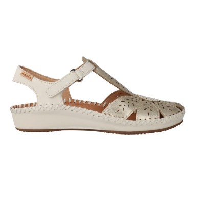 Pikolinos P. Vallarta 655-0841CLC1 Sandales Compensées Femme Carrara Doré