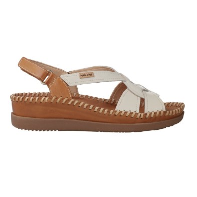 Pikolinos Cadaqués W8K-1839C2 Damen Keilsandalen – Nata/Brandy