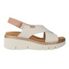 Sandali con Zeppa Donna Pikolinos Gomera W0K-0606C1 — Panna & Bronzo