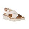 Pikolinos Gomera W0K-0606C1 Damen Leder-Keilsandaletten — Creme & Bronze