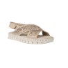 Carmela 163216 Sandalias Cuña Blanco Perforada Piel Mujer