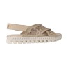 Carmela 163216 White Leather Wedge Sandals for Women