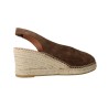Viguera Vitelo 2127 Women's Open-Toe Jute Wedge Espadrilles – Elasticated Heel Sandals
