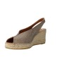 Viguera Vitelo 2127 Damen Espadrilles-Sandalen – Offene Jute-Keilsandalette mit Fersengummi