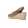 Viguera Vitelo 2127 Damen Espadrilles-Sandalen – Offene Jute-Keilsandalette mit Fersengummi