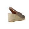 Viguera Vitelo 2127 Women's Open-Toe Jute Wedge Espadrilles – Elasticated Heel Sandals
