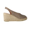 Espadrilles Sandales Viguera Vitelo 2127 – Compensées Jute avec Élastique au Talon