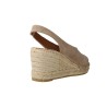 Viguera Vitelo 2127 Women's Open-Toe Jute Wedge Espadrilles – Elasticated Heel Sandals