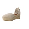 Viguera Lino 2073 Women’s Platform Espadrilles in Natural & Black