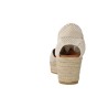 Viguera Lino 2073 Espadrilles Compensées Femme en Lin Naturel & Noir